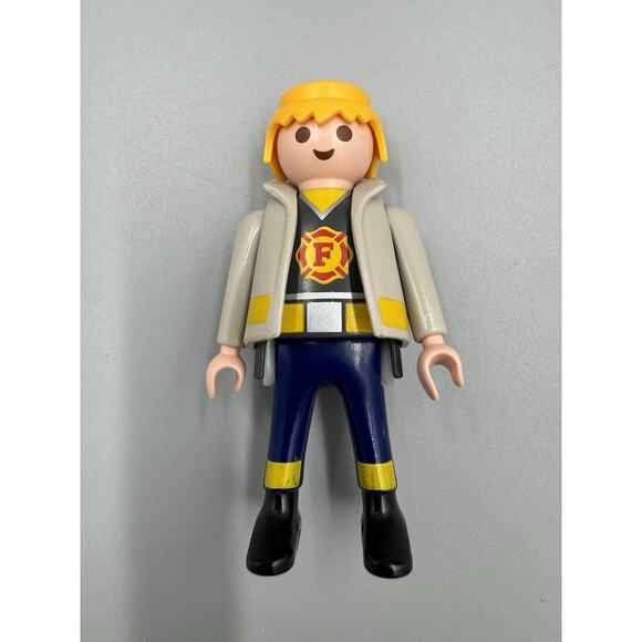 Playmobil Firemen Lot Of 3 Figures Fire Men - Picture 5 of 10